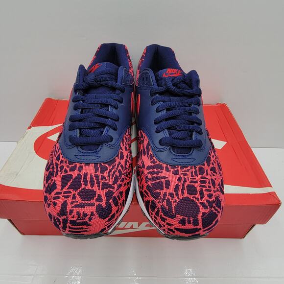 Nike Air Max 1 Jacquard Blue Red Women's Size 8 NIB (2015) - Picture 3 of 8